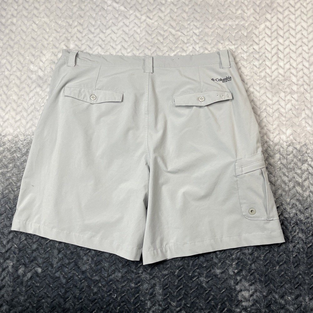 Columbia PFG Deep Waves Shorts Mens 38 Gray Omni Shade Outdoor Fishing Stretch - Picture 3 of 10